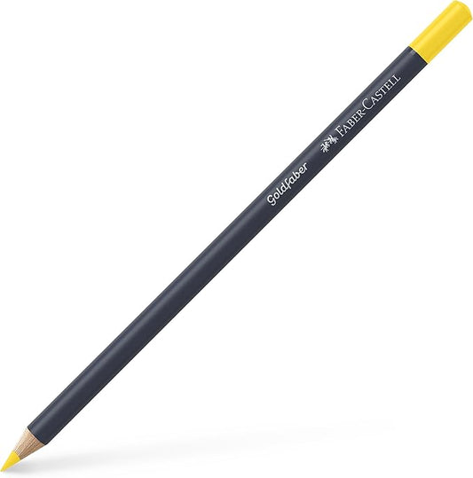 Faber-Castell Creative Studio Goldfaber Colour Pencil, (108), Cadmium Yellow, Single Pencil, for Art, Craft, Drawing, Sketching, Home, School, University, Colouring