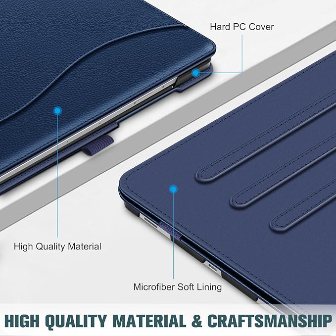 Fintie Case for Samsung Galaxy Tab S10 Lite/ S10 FE/ S9 FE 5G 10.9 Inch/Tab S9 11 Inch with S Pen Holder, Multi-Angle Viewing Protective Cover with Pocket, Auto Sleep/Wake, Dark Blue