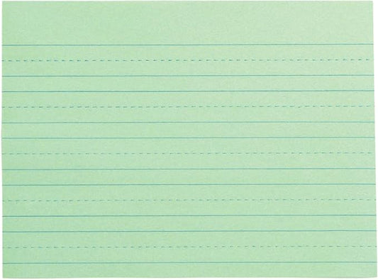 School Smart Green Newsprint Practice Paper, 1 Inch Rule, 12 x 9 Inches, 500 Sheets