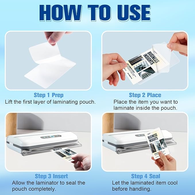 500 Pack 5mil 2.3x3.7in Thermal Laminating Pouches Badge Laminate Pouches Clear Laminated Luggage Tags Printable Laminator Pouches for Business Permits Cards Hold 2x3.5 in Business Card