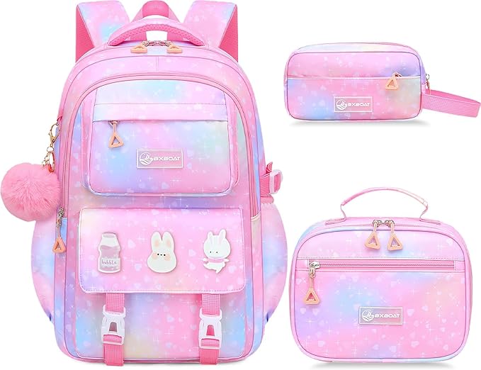 Kids Backpacks for Girls - Cute Girls Backpack for Elementary, Middle and High School Students - 18" School Bookbag