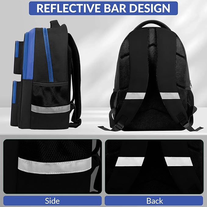 School Backpack for Boys - Gamer Boys Backpack for Kids Children Teens Elementary Middle School - 17″ Video Game Bookbag Travel Back Pack for Age 6-18