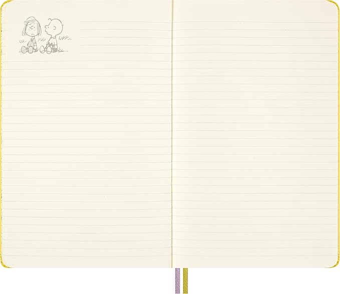 Moleskine Limited Edition Peanuts 'Patty' Notebook, Hard Cover, Large (5" x 8.25"), Ruled, Yellow, 176 pages