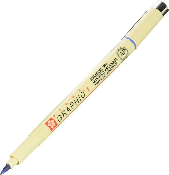 Sakura SAKXSDK1.36 Pigma Graphic Pen, Blue