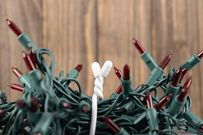 Philips 6 Piece Flex Ties 7 Inch Zip Ties Cable Management Multi-Purpose Cord Organizer Reusable Cable Ties for Extension Cords Power Strips Outdoor Lighting Black and White SWV4409/27
