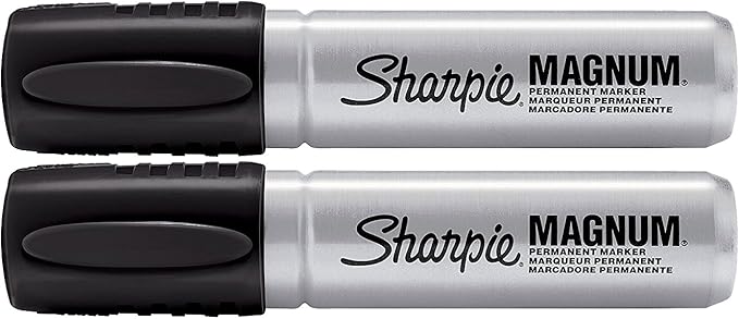 2 Pack Sharpie 44101 Sharpie Magnum Permanent Marker Black