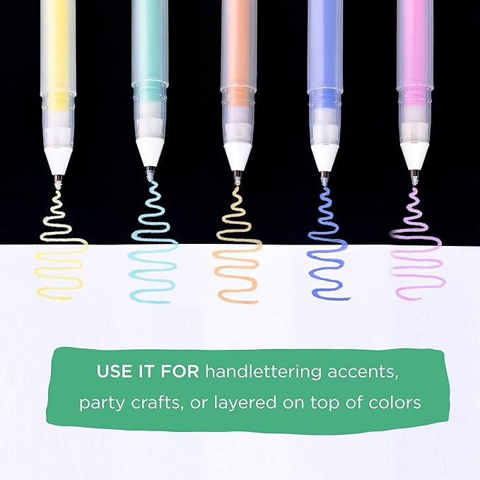SAKURA Gelly Roll Moonlight Gel Pens - Bold Point Opaque Ink Pen for Journaling, Art, or Drawing - Great for Art Gifts, Holiday Gifts & DIY Projects - Bold Line - Assorted Pastel Ink - 10 Pack