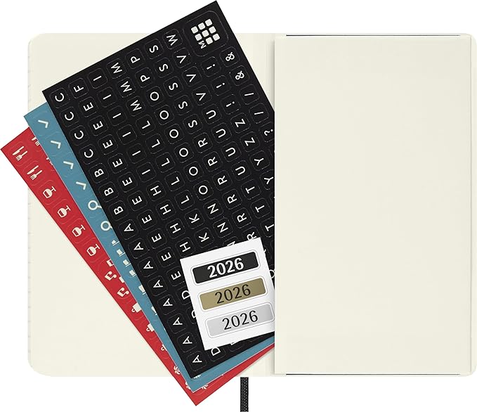 Moleskine Classic 12 Month 2026 Weekly Planner, Soft Cover, Pocket (3.5" x 5.5"), Black, 144 pages
