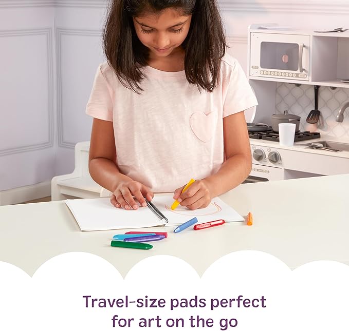 Melissa & Doug Mini-Sketch Pad, Spiral-Bound Drawing Paper, 4-Pack Bundle for Coloring, Writing or Painting (6 x 9 inches) 50 Sheets Each, Kids Drawing Pad & Art Supplies for Kids Ages 3+