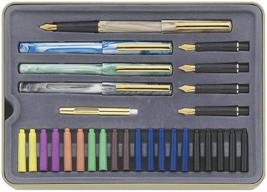 STAEDTLER calligraphy pen set, ideal for all skill levels, 899 SM5, Assorted, 33 Piece Set