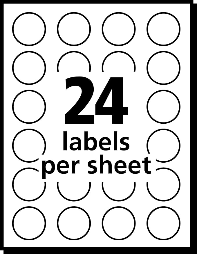 Avery Removable Color-Coding Labels, Removable Adhesive, Assorted Colors, 3/4" Diameter, 1,008 Labels (5472)