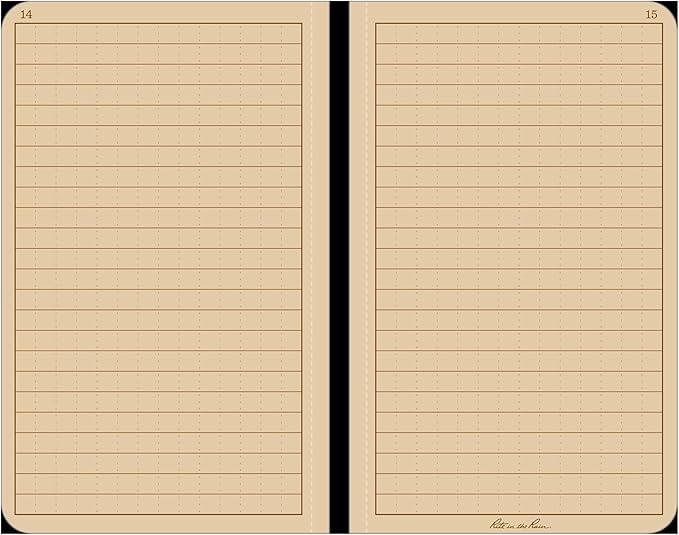 Rite in the Rain Weatherproof Hard Cover Notebook, 4.25" x 6.75", Tan Cover, Universal Pattern (No. 970TF-M)