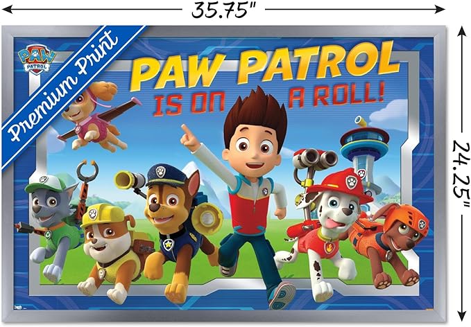 Trends International Paw Patrol-Crew Wall Poster, 24.25" x 35.75", Multicolor