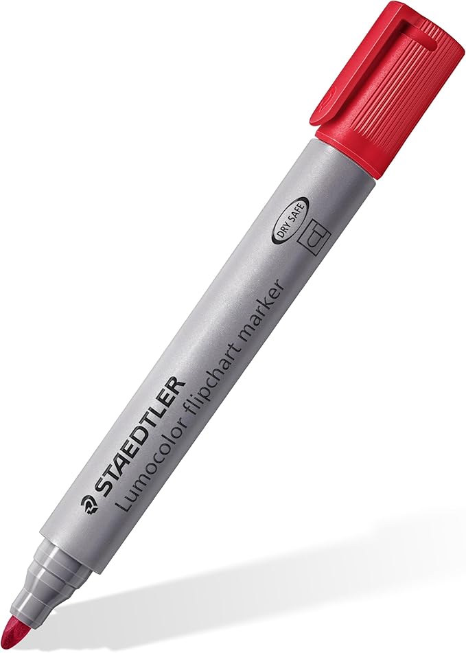 STAEDTLER 356 WP4-1 Lumocolor Flipchart Markers (Pack of 4)
