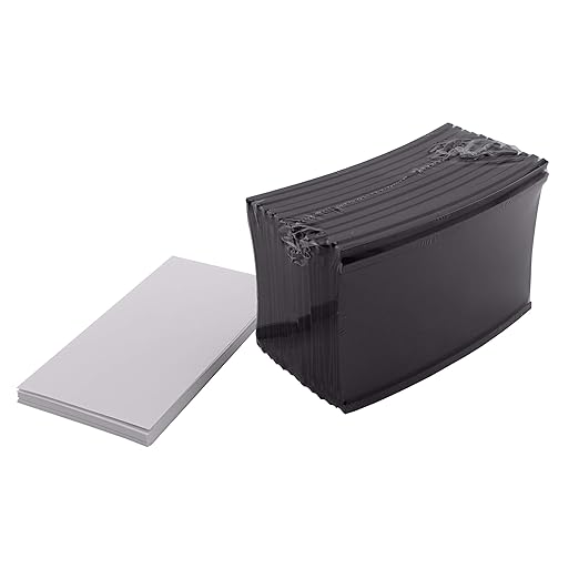 Master Magnetics Heavy-Duty Magnetic Labels - Magnetic Label Holders for a Metal File Cabinet, Shelf, Whiteboard - Fits Signs and Tags - 5" L x 3" H - Includes 35 Perforated Cards - 25-Pack