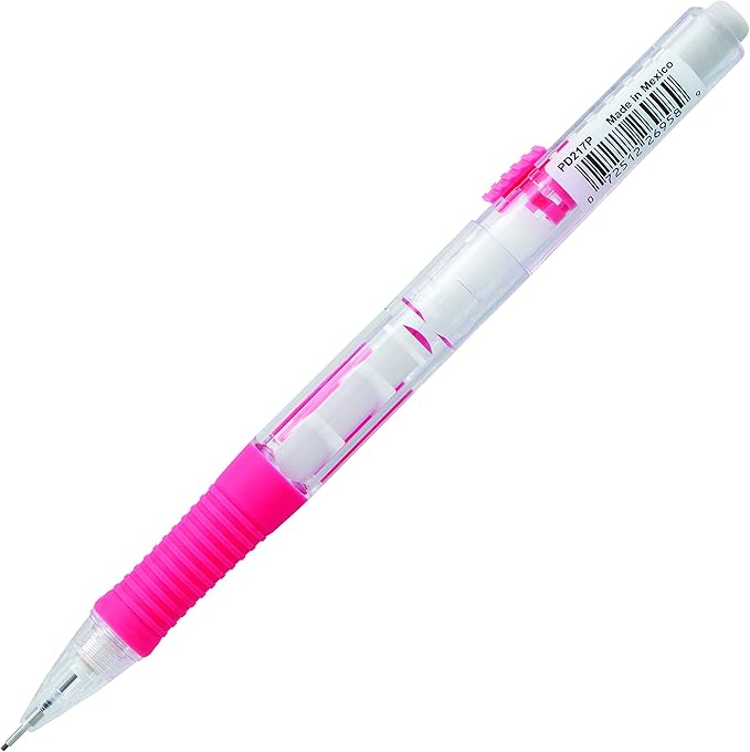 Pentel QUICK CLICK Mechanical Pencil (0.7mm), Pink Barrel, Box of 12 Pencils (PD217P)
