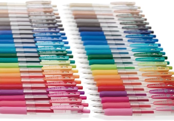 Zebra Sarasa Clip 1.0, 9 Shiny / Metallic Color Set (JJE15-9CA)