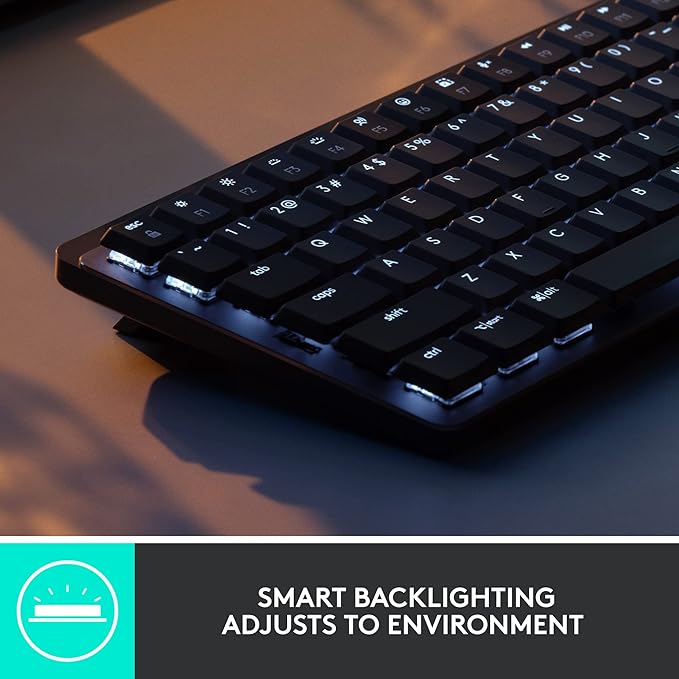 Logitech MX Mechanical Mini TKL Illuminated Wireless Keyboard, Clicky, and MX Master 3S Performance Wireless Bluetooth Mouse Bundle, macOS, Windows, Linux, iOS, Android