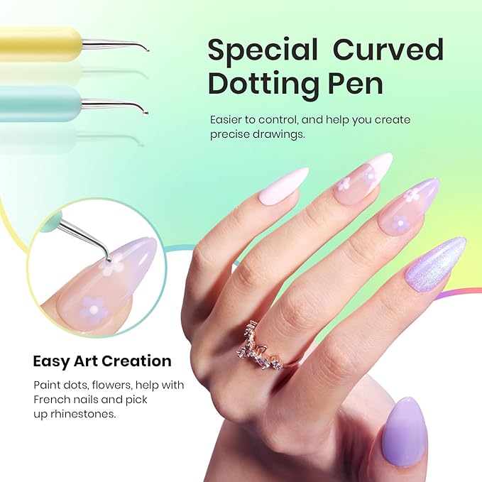 Beetles Nail Art Clean Up Brushes, 2 PCS Nail Brush with Dotting Tool for Cleaning, Size16+Size 6 Nail Art Design Acrylic Nail Brush design French Tips Tool Nail Brushes For Nail Art Manicure