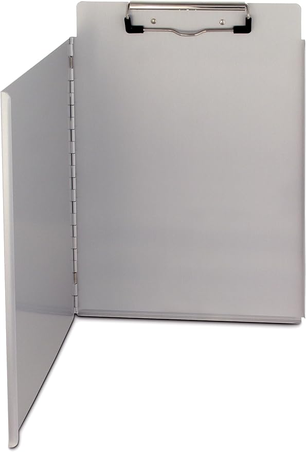 Saunders Recycled Aluminum Portfolio Clipboard – Letter Size File Holder with Privacy Cover. School Supplies