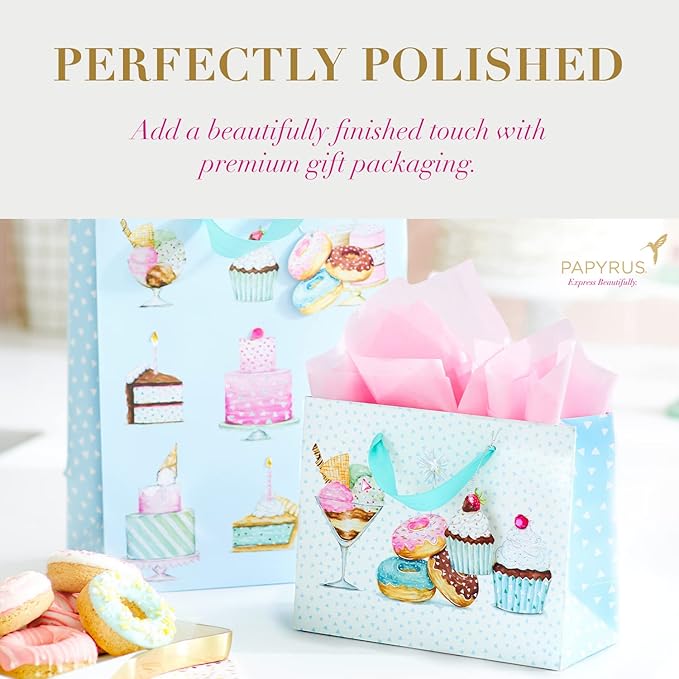 Papyrus 4 Sheets Gold Tissue Paper for Birthdays, Crafts, DIY and More