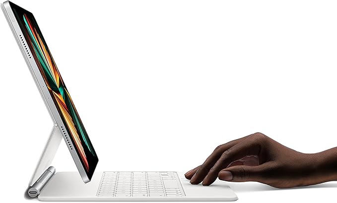 Apple Magic Keyboard: iPad Keyboard case for iPad Pro 11-inch (1st, 2nd, 3rd, 4th gen) and iPad Air (4th, 5th gen, and M2), Great Typing Experience, Built-in trackpad, US English - White