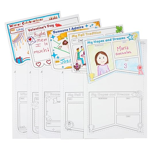 Really Good Stuff Ready to Decorate Pennants Posters Classroom Pack - 120 Posters