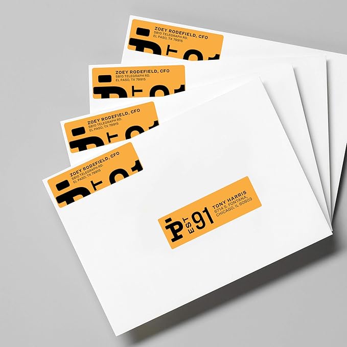 Avery Print-to-The-Edge Printable Address Labels with Sure Feed,0.75" x 2.25",White,750 Blank Mailing Labels (06870),(Pack of 5)