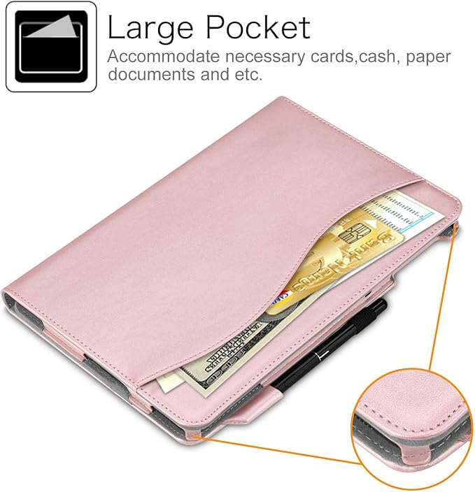 Fintie Case for Samsung Galaxy Tab S4 10.5 2018 Model SM-T830/T835/T837, Multi-Angle Viewing Stand Cover with S Pen Protective Holder Auto Sleep/Wake Feature, Rose Gold