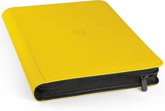Card Binder 9 Pocket with Zipper, 648 Pockets Trading Card Holder Book, Premium PU Cover Zip Folder Binder, Side Loading Carrying Case Binder Album for TCG, MTG, Sports Cards, Game Cards