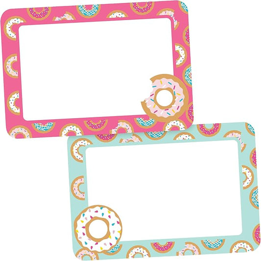 Avery Premium Donut Birthday Party Name Tags, No Lift No Curl, 80 Handwriteable Name Stickers