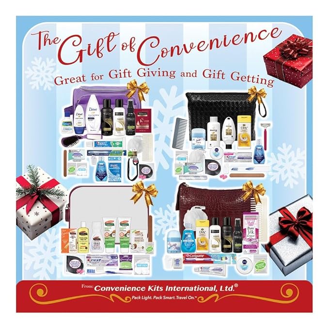 Convenience Kits International Women’s Deluxe Kit 10 PC Kit Featuring: Sulfate Free Hair, Face & Body, Oral Care, Travel-Size Travel Essentials
