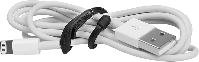 Nite Ize Gear Tie Cordable, The Original Reusable Rubber Twist Tie with Stretch-Loop For Cord Management + Storage, 3-Inch, Assorted Colors, 4 Pack, Made in the USA