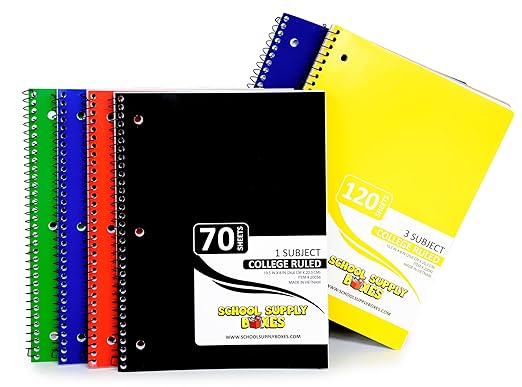 Ultimate High School and College Bundle | 1 Box | School Supply Boxes - Back to School Essentials | Includes Notebooks, Tab Dividers, Pencils, Highlighters, & More