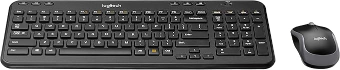 Logitech Wireless Combo MK360 – Includes Keyboard with 12 Programmable Keys and Wireless Mouse, Compact Package Perfect for Travel, 3-Year Battery Life (Renewed)
