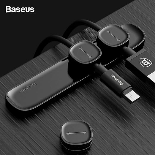 Baseus Peas Magnetic Cable Organiser - Black