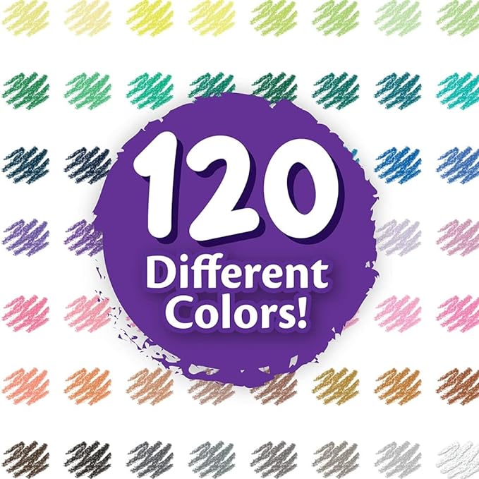 Crayola Colored Pencils Set for Kids (120ct), Coloring Book Pencils, Essential Easter Basket Stuffers, Bulk Colored Pencils for Boys & Girls, Ages 3, 4, 5