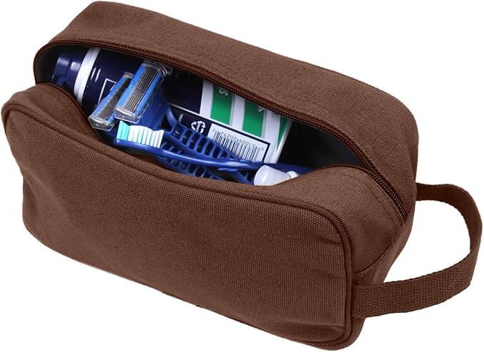 Rothco Heavyweight Canvas Travel Dopp Kit - Shave and Shower Toiletry Organizer