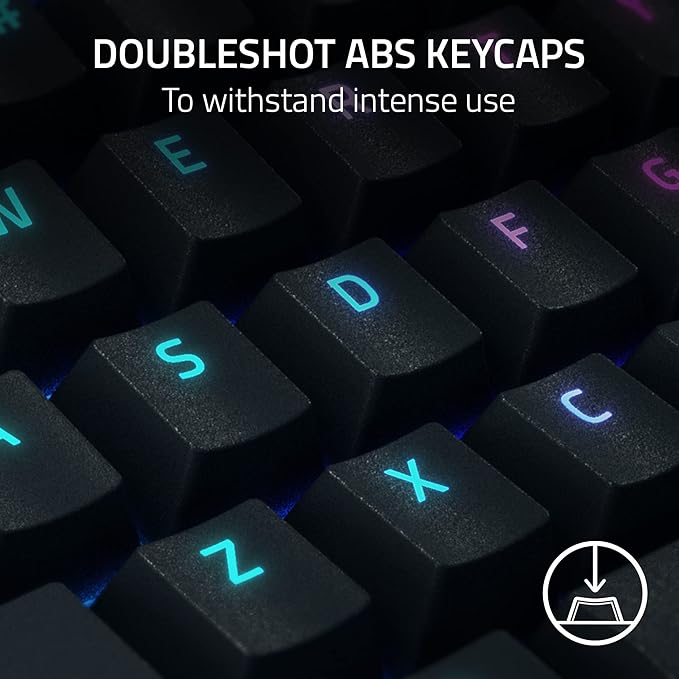 Razer BlackWidow V4 Pro Wired Mechanical Gaming Keyboard: Green Switches Tactile & Clicky - Doubleshot ABS Keycaps - Command Dial - Chroma RGB - Magnetic Wrist Rest - Snap Tap