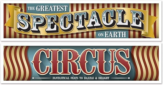 Beistle Vintage Circus Banners