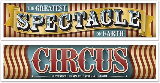 Beistle Vintage Circus Banners