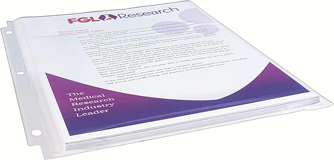 Avery Clear High-Capacity Sheet Protectors, Hold 50 Sheets, Heavyweight, 25 Multi Page Protectors (74171) (Pack of 2)