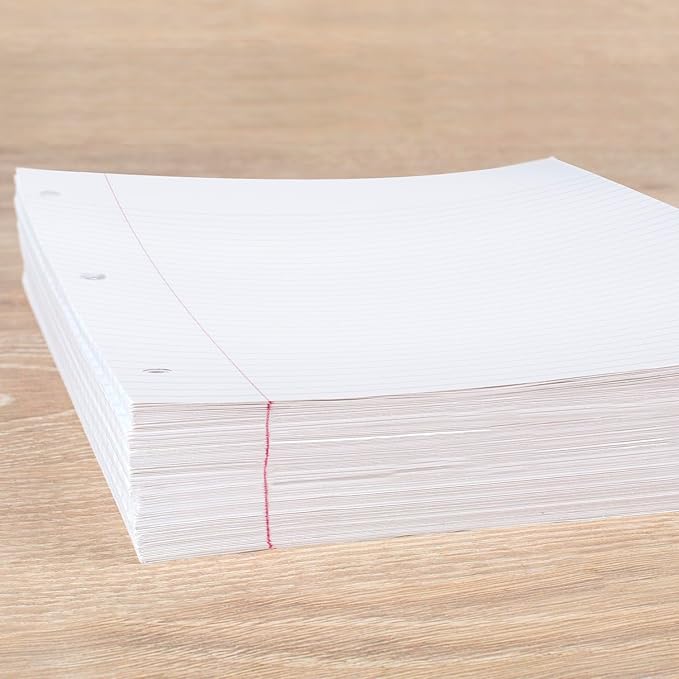 Mead Loose Leaf Paper, College Ruled Filler Notebook Paper, 8-1/2" x 11", 400 Sheets, Fits 3-Ring Binder (170046-ECM)
