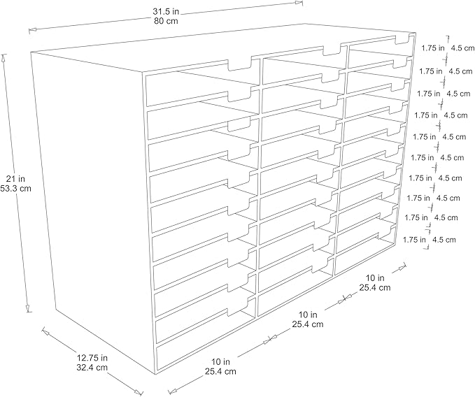 Pacon Classroom Keepers 30-Slot Mailbox, Blue (001318)
