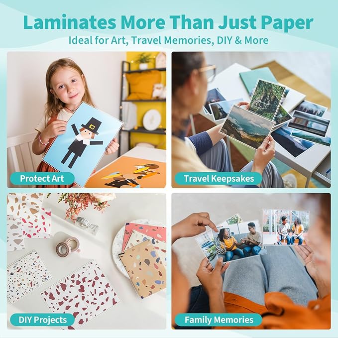 Binditek 400 Pack 3 Mil Thermal Laminating Pouches, 9x11.5 Inches Laminating Sheets, for Letter Size, Ultra Clear, Glossy, Hold 8.5x11 Inches, Heat Seal, School Office Supplies