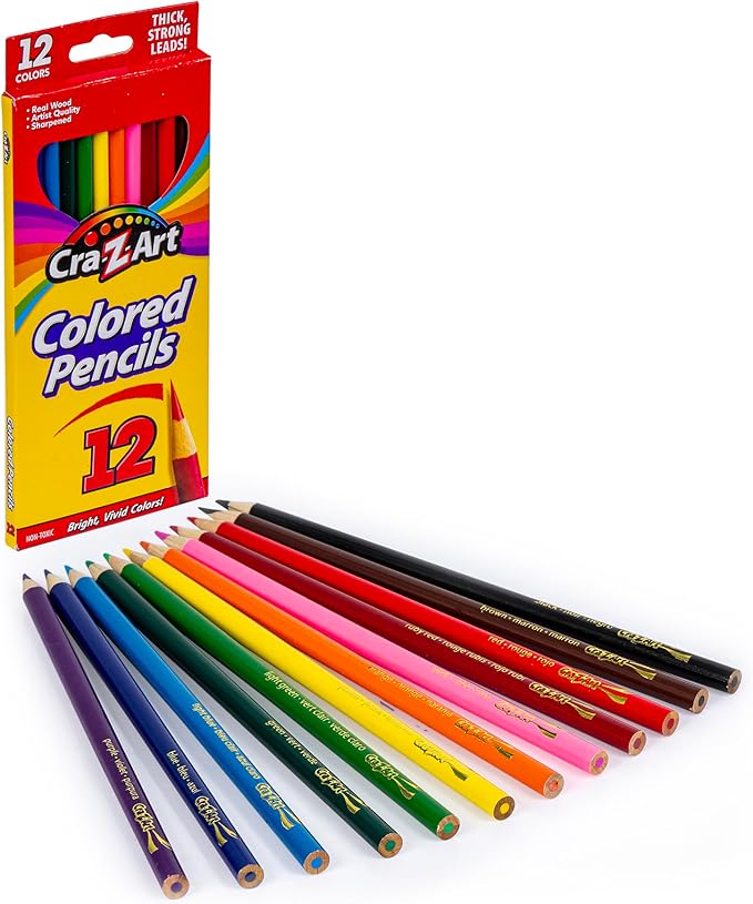 Cra-Z-Art Markers, Crayons, Colored Pencil Back To School Bundle for K-2nd Grade (Pack of 2)