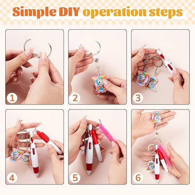 Henoyso 54 Pcs Nurse Badge Reel Pens Mini Highlighter Pens Bulk Nursing Week Appreciation Gifts Badge Accessories Retractable for Cna Medical Assistant Christmas Women (Glitter)