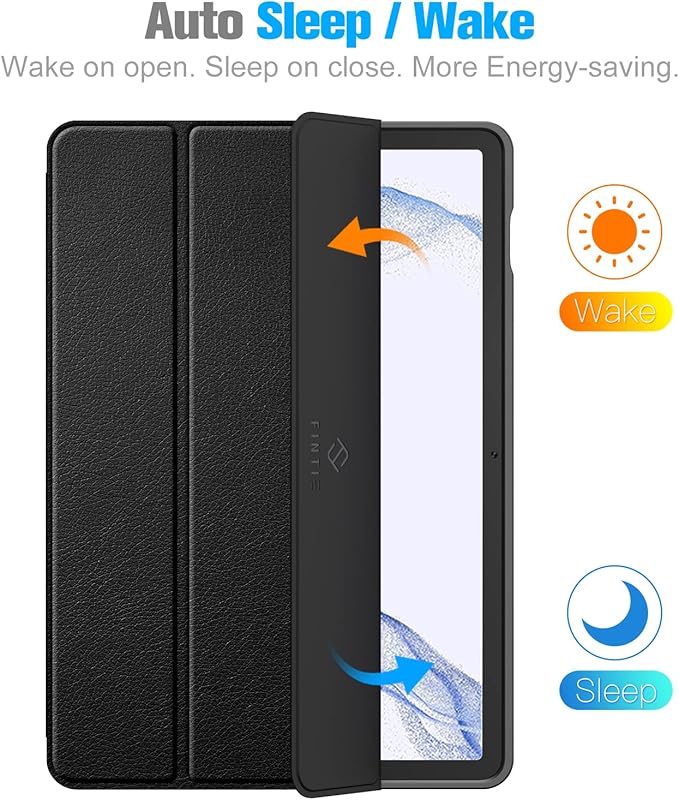 Fintie Slim Case for Samsung Galaxy Tab S8 2022/Tab S7 2020 11 Inch (Model SM-X700/X706/T870/T875/T878) with Built-in S Pen Holder, Soft TPU Smart Stand Back Cover Auto Wake/Sleep Feature, Black