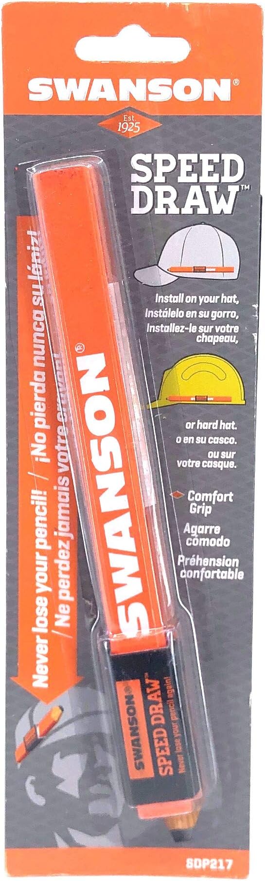 Swanson Tool Co, Inc Tool Co SDP217 Speed Draw Pencil/Carpenter Pencil Holder, Black