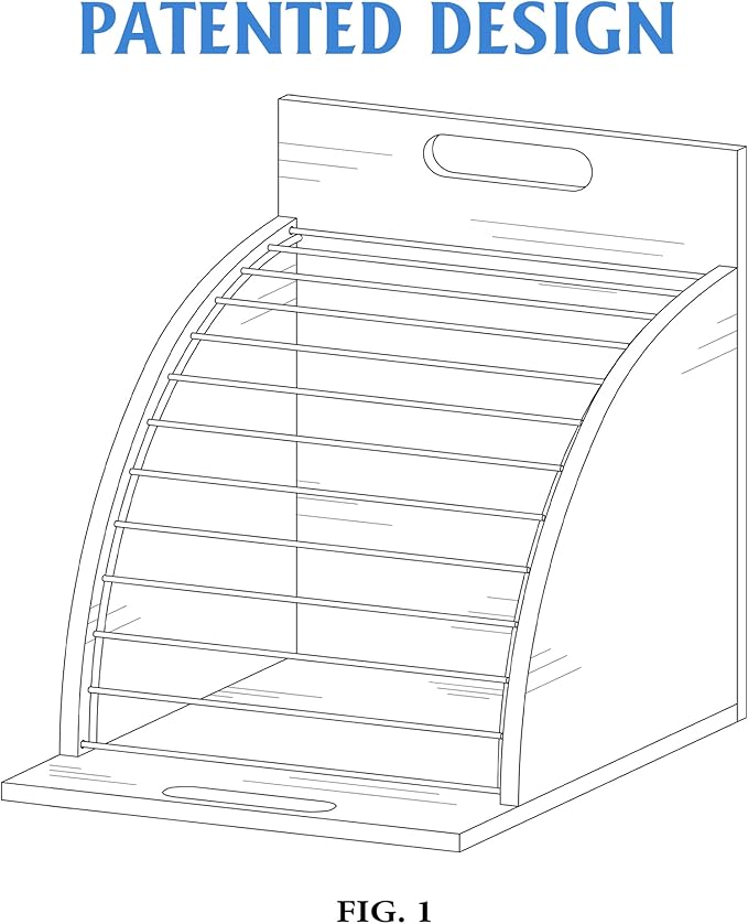 HULISEN Clipboard Holder, Wooden Clipboard Organizer with Raised Side Panel, Clip Board Storage Rack for Classroom and Office, Clip Boards not Included, Black